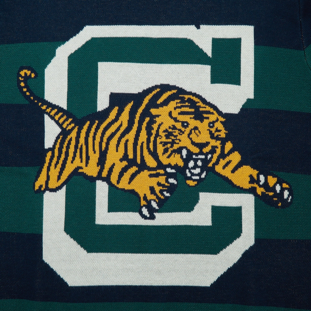 Mascot Knitted Crewneck (Green/Blue)